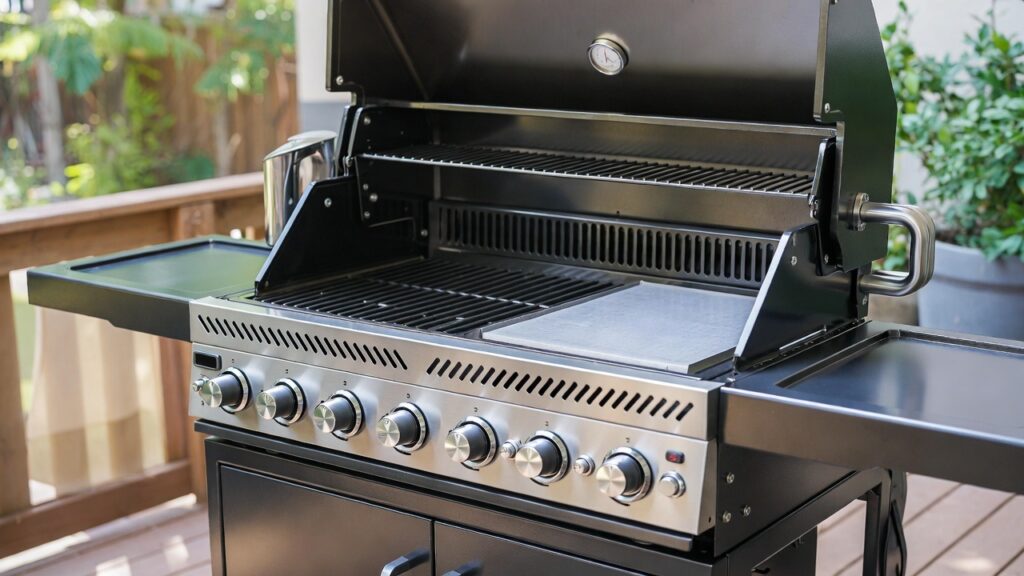 Gasolgrill med 7 brännare och pizzasten