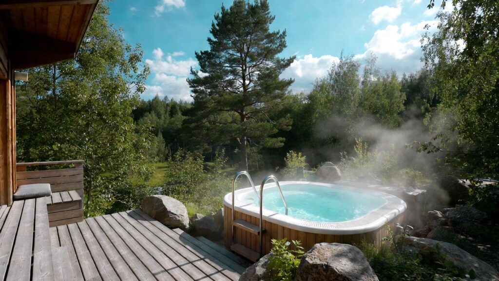 Varmt utomhusspa